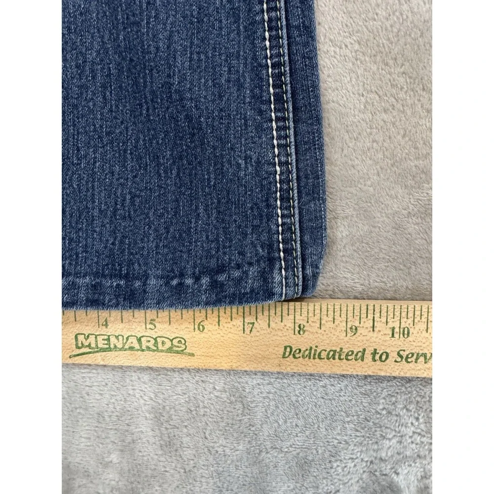 lei Jeans Juniors 7 L24 Blue Sophia Hipster Flare Stretch Denim Flap Pockets‎